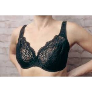 Wacoal Pure Inspiration Black Lace Bra Underwire 34DD
